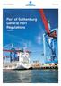 Port of Gothenburg General Port Regulations 12/05/2015