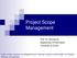 Project Scope Management