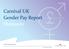 Carnival UK Gender Pay Report Shoreside. Company registered number: