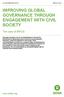 IMPROVING GLOBAL GOVERNANCE THROUGH ENGAGEMENT WITH CIVIL SOCIETY