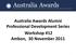 Australia Awards Alumni Professional Development Series Workshop #12 Ambon, 30 November 2011