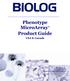 Phenotype MicroArray Product Guide