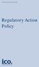 Information Commissioner s Office. Regulatory Action Policy