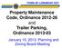 Property Maintenance Code, Ordinance and Trailer Parking, Ordinance