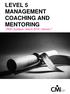 LEVEL 5 MANAGEMENT COACHING AND MENTORING (RQF) Syllabus March 2018 Version 7