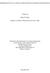 PERFORMANCE EVALUATION OF DISCONTINUOUS FRICTION STIR WELDING. A Thesis by. Joshua D. Merry. Bachelor of Science, Wichita State University, 2006