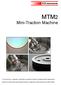 MTM2 Mini-Traction Machine