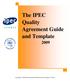 The IPEC Quality Agreement Guide and Template