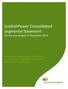 ScottishPower Consolidated Segmental Statement for the year ended 31 December 2014