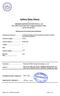 Safety Data Sheet. For. SHENZHEN SUNNYWAY BATTERY TECH CO., LTD Rm. A1302, Tianan Cyber Park, Longgang, Shenzhen, China and for their product