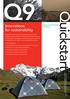 Quickstart. Innovations for sustainability. Issue 9. Design for Sustainability with Plastics