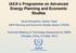 IAEA s Programme on Advanced Energy Planning and Economic Studies
