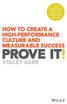 PROVE IT HOW TO CREATE A HIGH-PERFORMANCE CULTURE AND MEASURABLE SUCCESS STACEY BARR