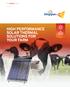 HIGH PERFORMANCE SOLAR THERMAL SOLUTIONS FOR YOUR FARM