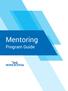 Mentoring. Program Guide