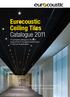 Eurocoustic Ceiling Tiles Catalogue 2011