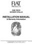 INSTALLATION MANUAL & Warranty Information