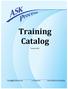 Training Catalog. Version