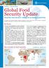 Global Food. In focus. Key trends in food security OCTOBER JANUARY Issue 9 I February 2013