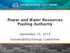 Power and Water Resources Pooling Authority. September 10, 2014 Sustainability/Energy Committee