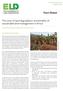 Fact Sheet. The costs of land degradation and benefits of sustainable land management in Africa THE ECONOMICS OF LAND DEGRADATION