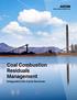 Coal Combustion Residuals Management. Integrated Life Cycle Services