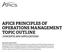 APICS PRINCIPLES OF OPERATIONS MANAGEMENT TOPIC OUTLINE CONCEPTS AND APPLICATIONS
