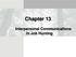 Chapter 13. Interpersonal Communications in Job Hunting