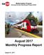 Modernization Program Peninsula Corridor Electrification Project (PCEP) August 2017 Monthly Progress Report