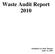 Waste Audit Report 2010
