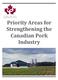 Priority Areas for Strengthening the Canadian Pork Industry
