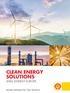 CLEAN ENERGY SOLUTIONS SHELL ENERGY EUROPE. Energy Solutions for Your Business