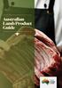 Australian Lamb Product Guide