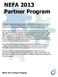 NEFA 2013 Partner Program
