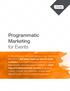 Programmatic Marketing for Events