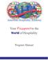 Passport World. of Hospitality. Program Manual