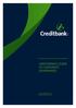 III. STATEMENT OF CREDITBANK SAL APPROACH TO APPLICATION OF THE CORPORATE GOVERNANCE PRINCIPLES