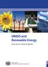 UNIDO and Renewable Energy. Greening the Industrial Agenda UNITED NATIONS INDUSTRIAL DEVELOPMENT ORGANIZATION