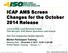ICAP AMS Screen Changes for the October 2014 Release