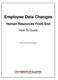 Employee Data Changes