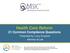 Health Care Reform 21 Common Compliance Questions