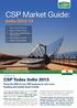 CSP Market Guide: India CSP Today India