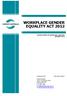 WORKPLACE GENDER EQUALITY ACT 2012