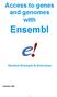 Access to genes and genomes with. Ensembl. Worked Example & Exercises