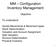 MM Configuration Inventory Management