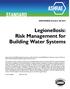 Legionellosis: Risk Management for Building Water Systems