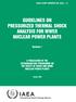 GUIDELINES ON PRESSURIZED THERMAL SHOCK ANALYSIS FOR WWER NUCLEAR POWER PLANTS