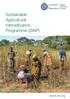 Sustainable Agricultural Intensification Programme (SAIP)
