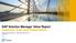 SAP Solution Manager Value Report Customer Overview Presentation