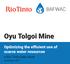 Oyu Tolgoi Mine Optimizing the efficient use of scarce water resources